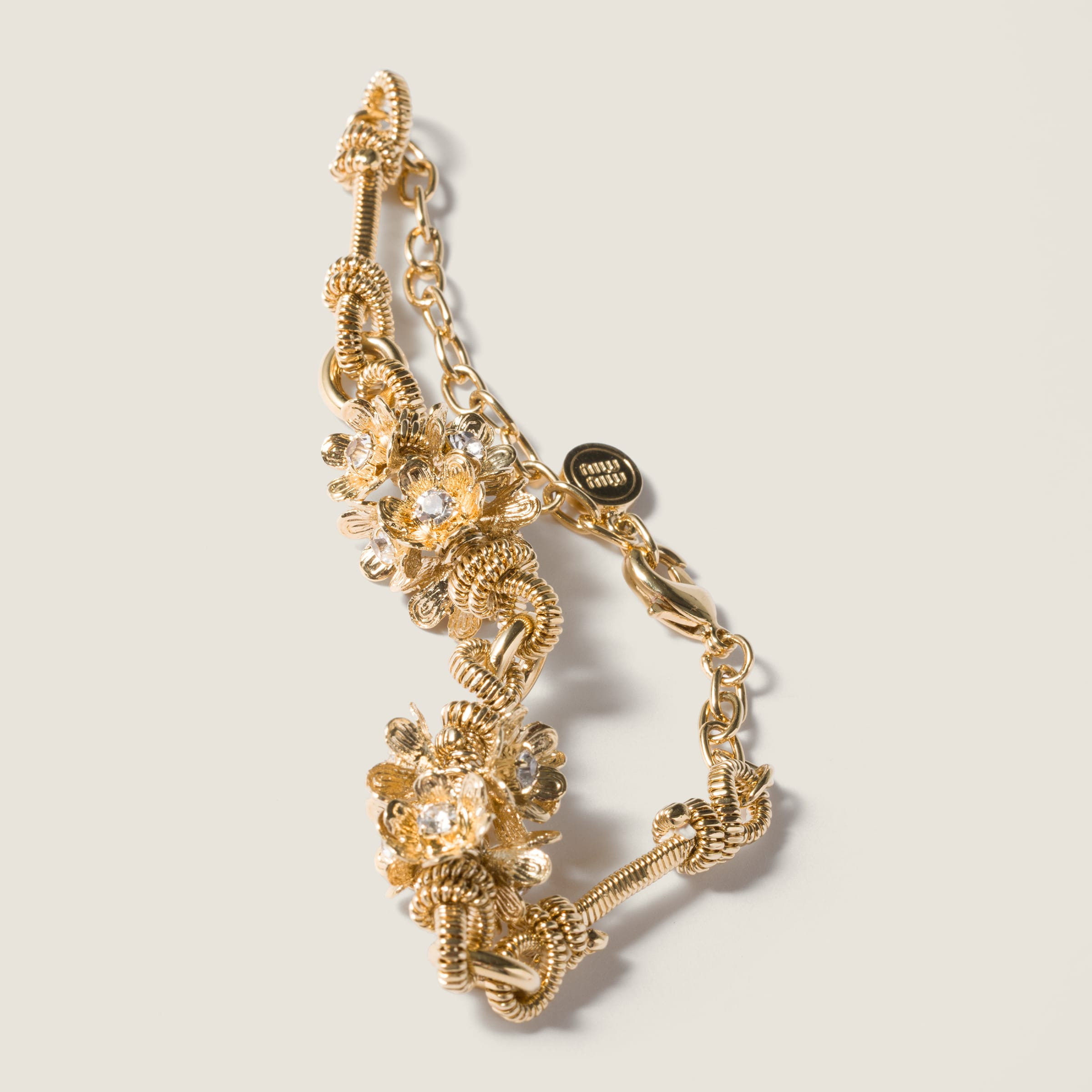 Metal bracelet with crystals - 2