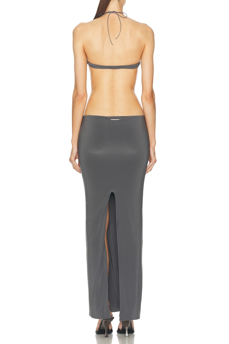Logo Tag Tie Pillar Skirt - 4