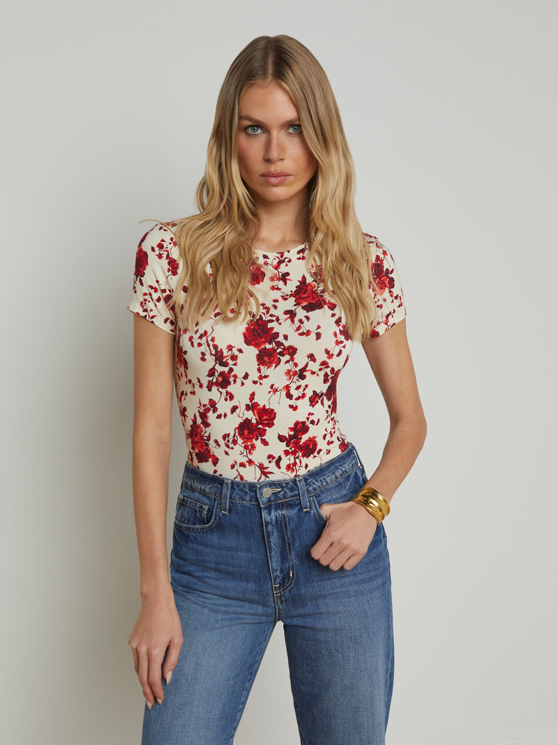 L'AGENCE Ressi Fitted Tee outlook