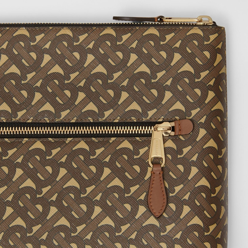 Burberry Monogram Print E-canvas Zip Pouch outlook