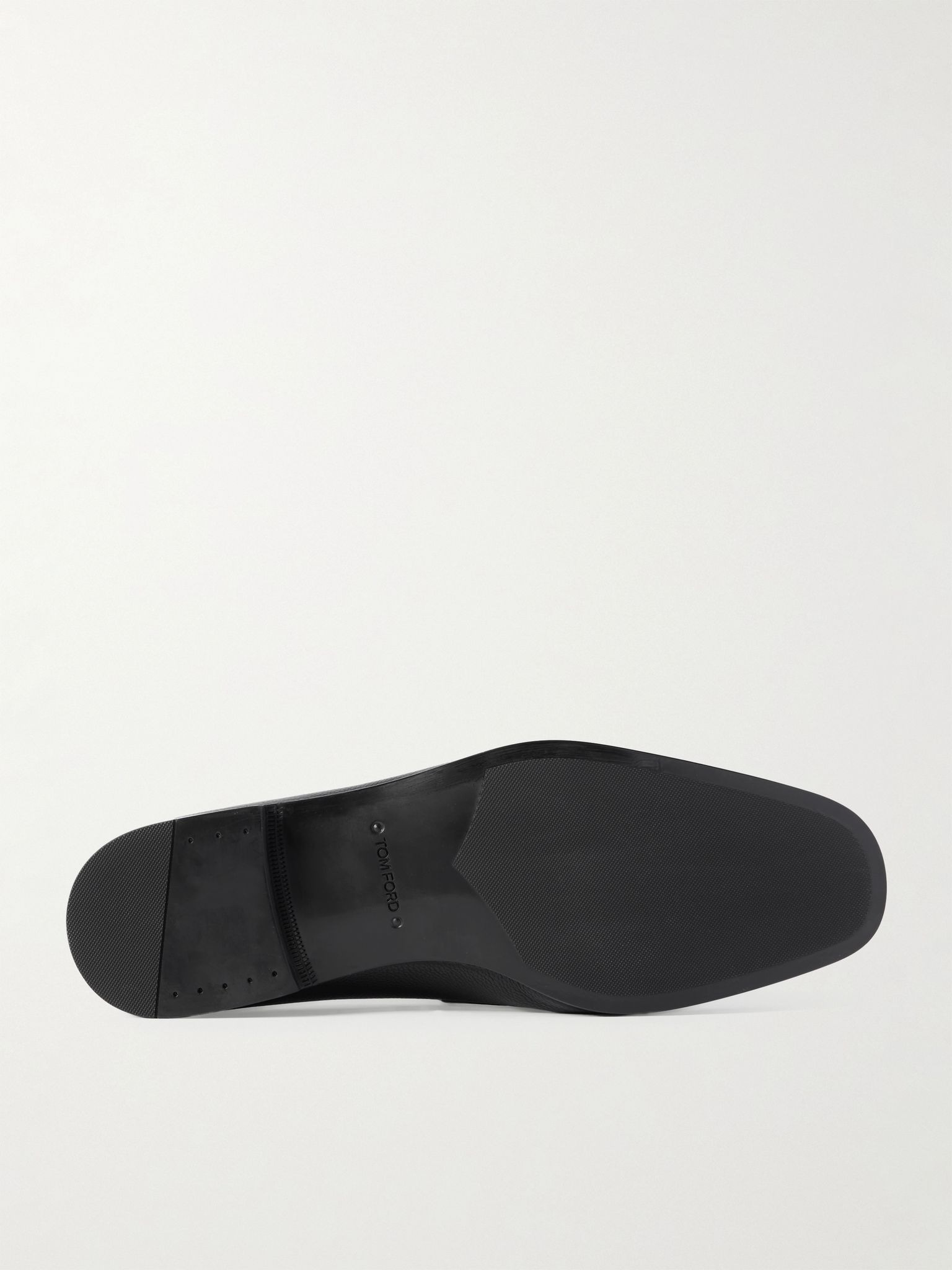 Sean Full-Grain Leather Loafers Black - 3