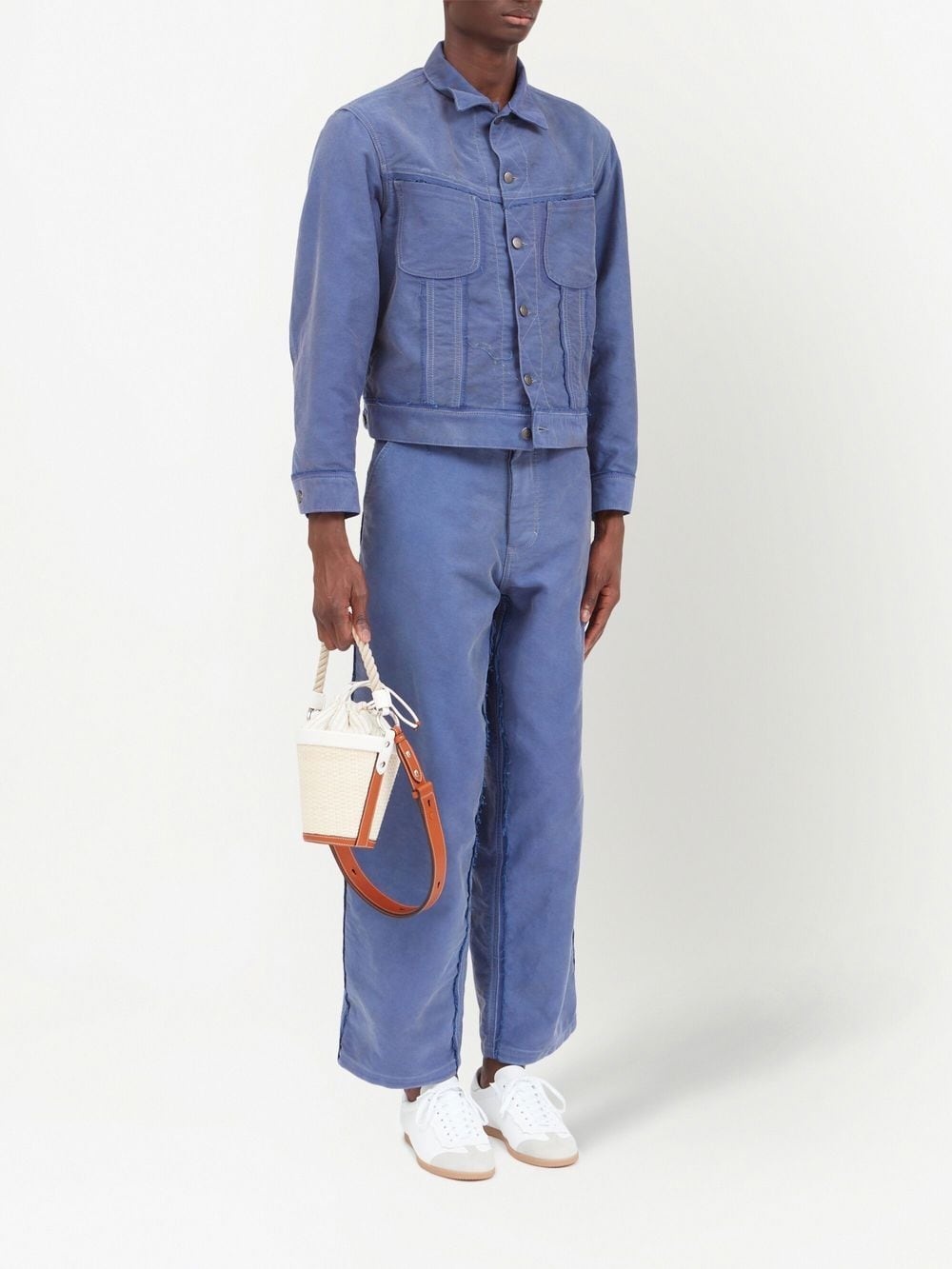 Fire Bucket woven-raffia shoulder bag - 2