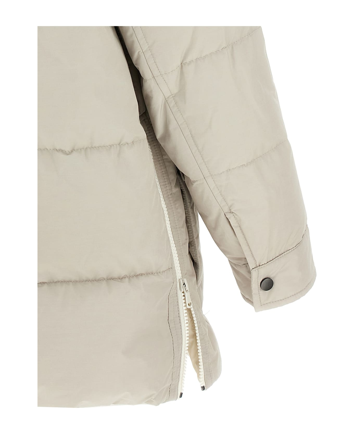 Knitted Neck Down Jacket - 5