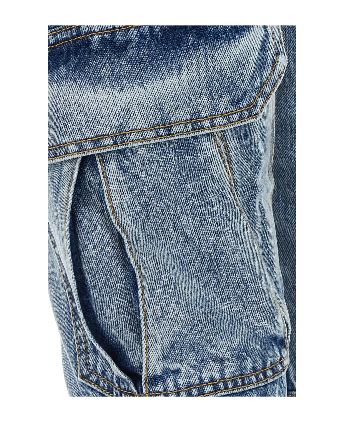 Denim Cargo Jeans - 3
