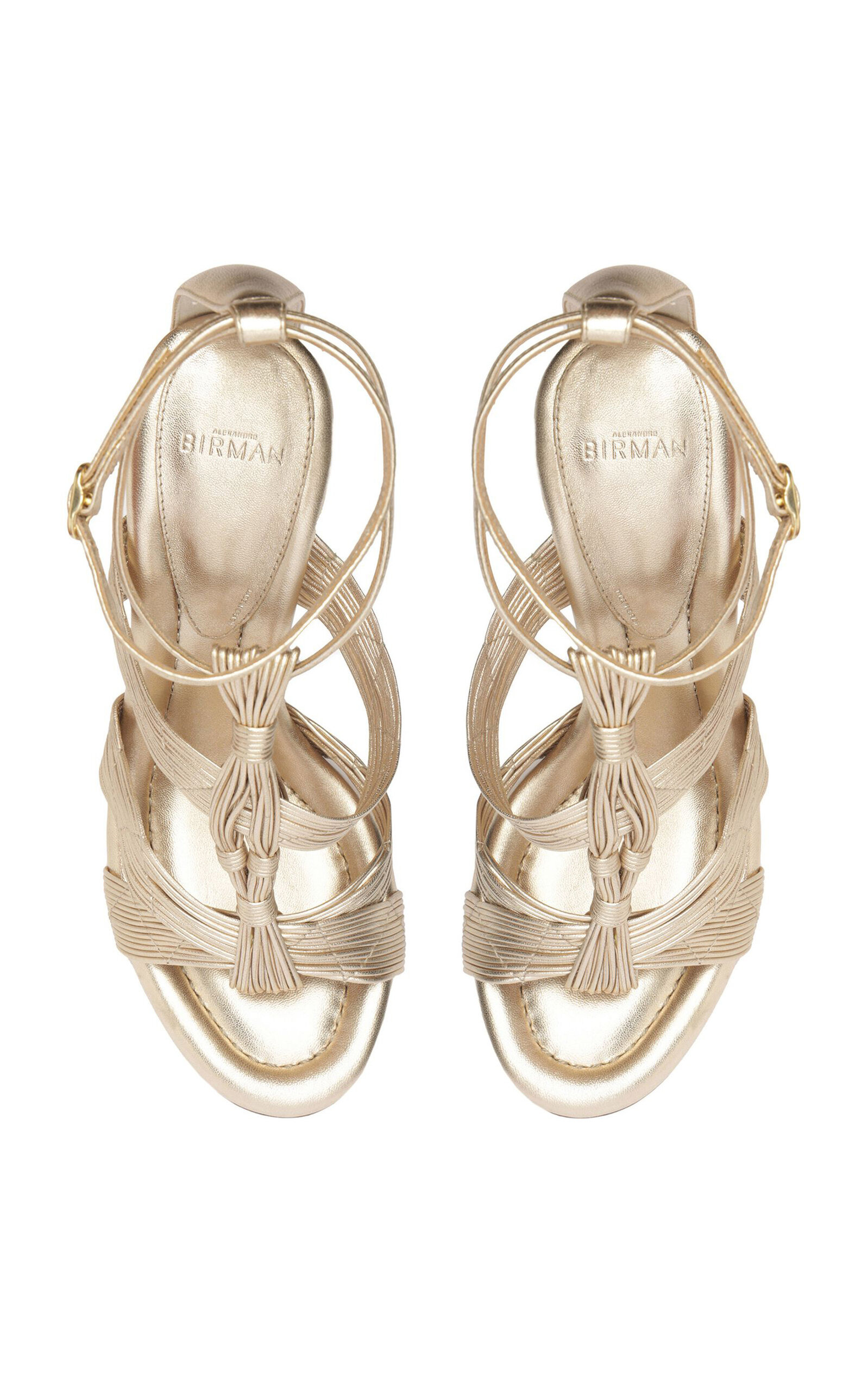 Olga Leather Sandals gold - 7