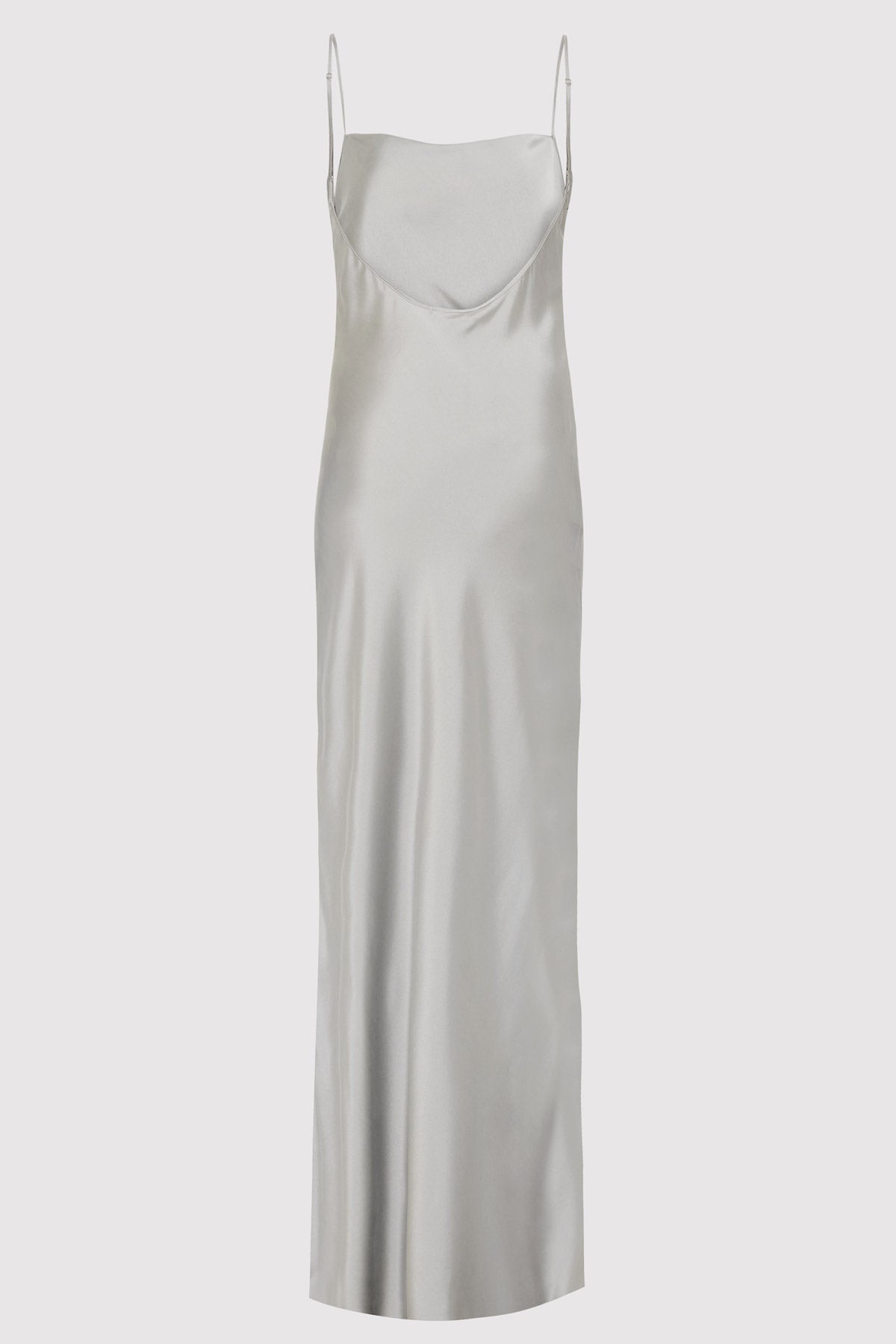 Low Back Slip Dress - Silver - 6