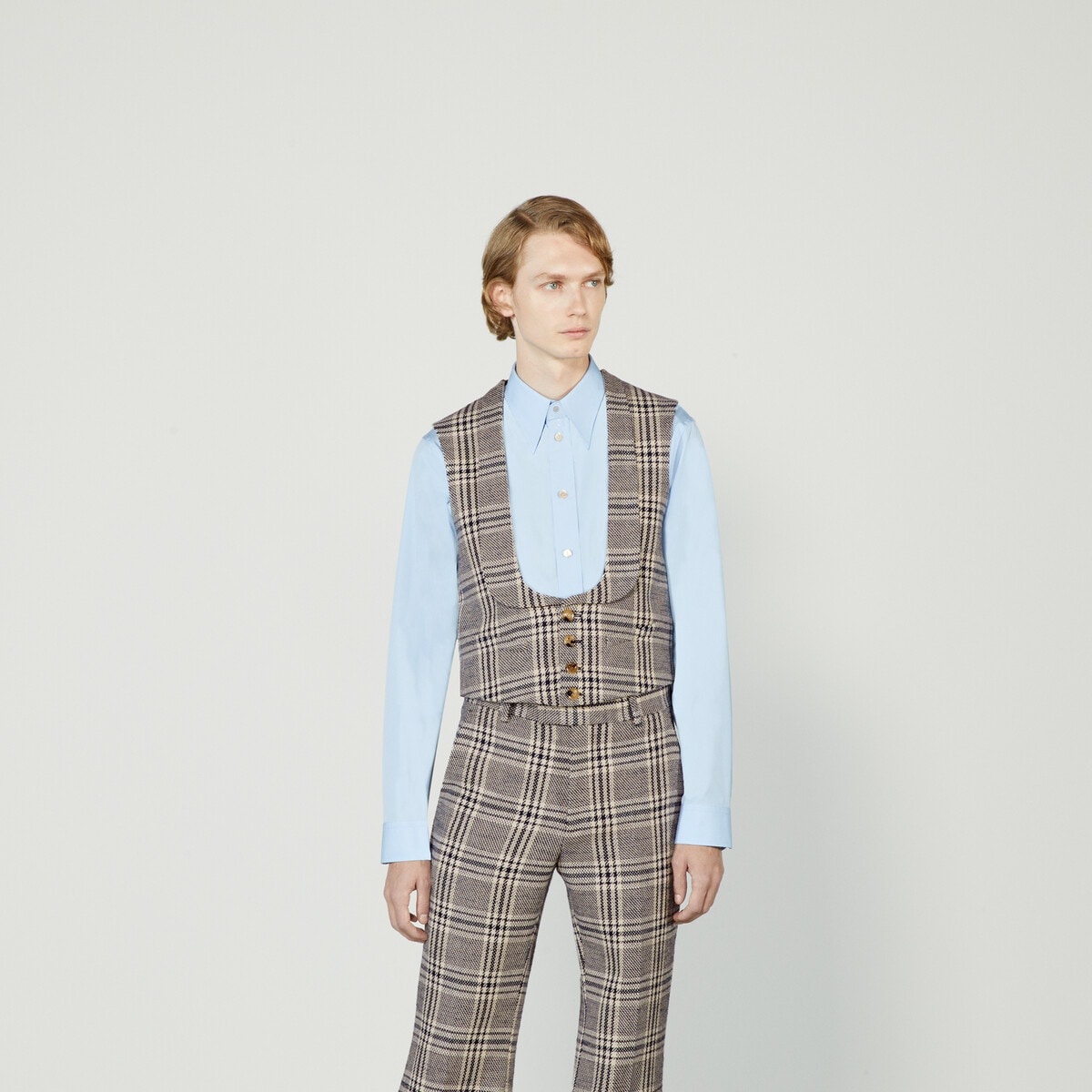 Gucci HA HA HA check vest - 5