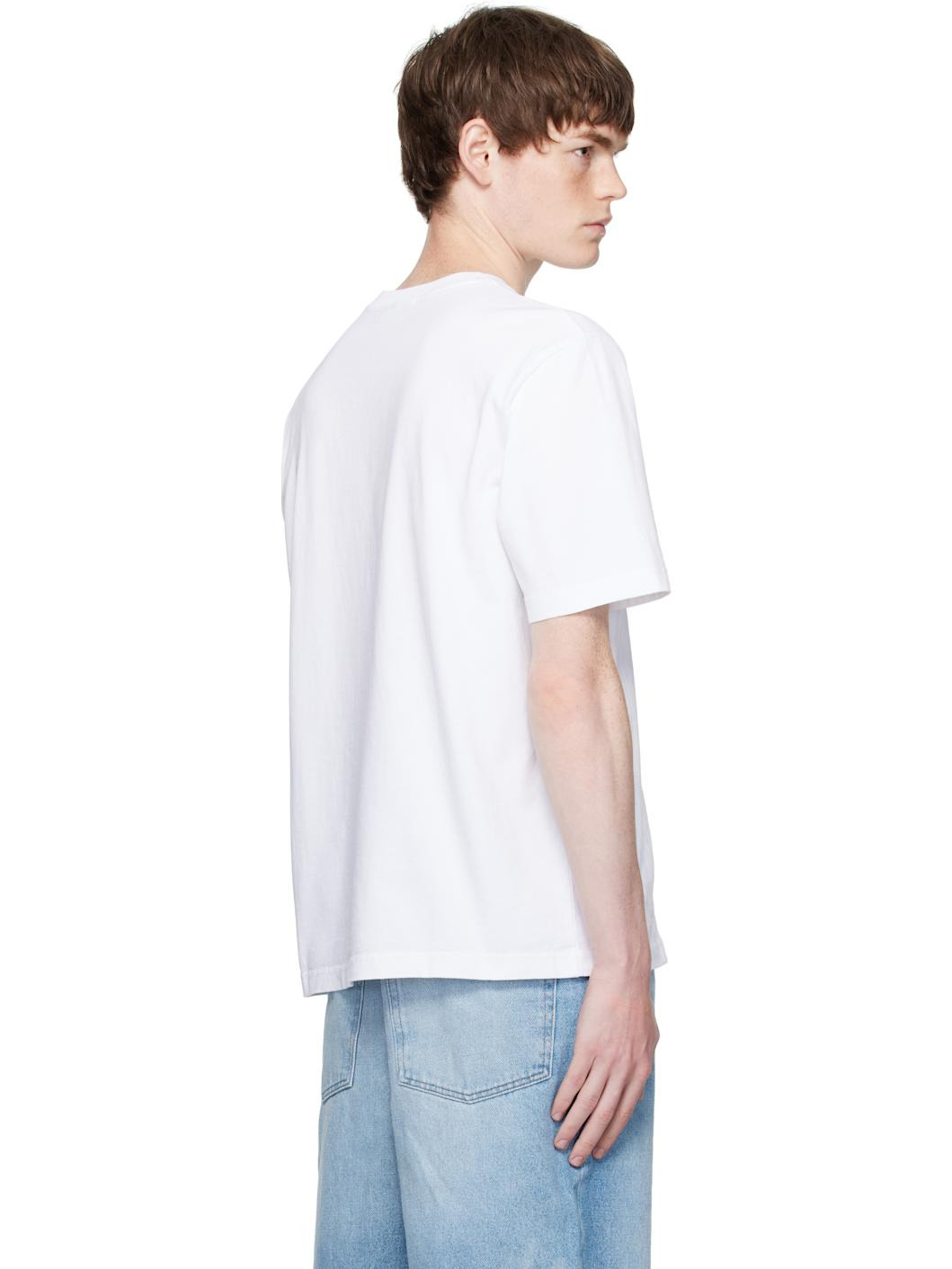 White 'Maison Kitsuné' Handwriting Comfort T-shirt - 3