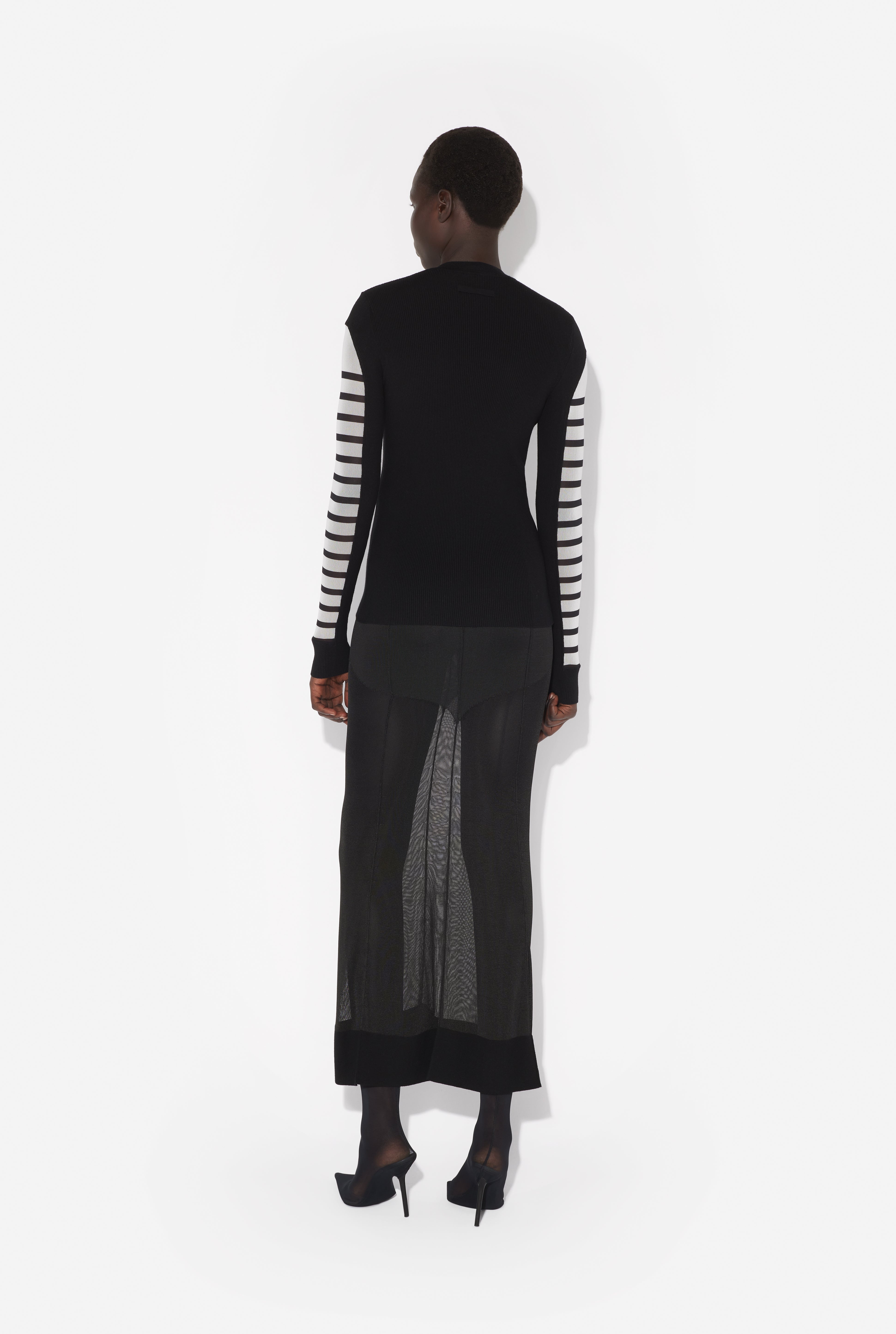 THE BI-MATERIAL MARINIÈRE SWEATER - 4