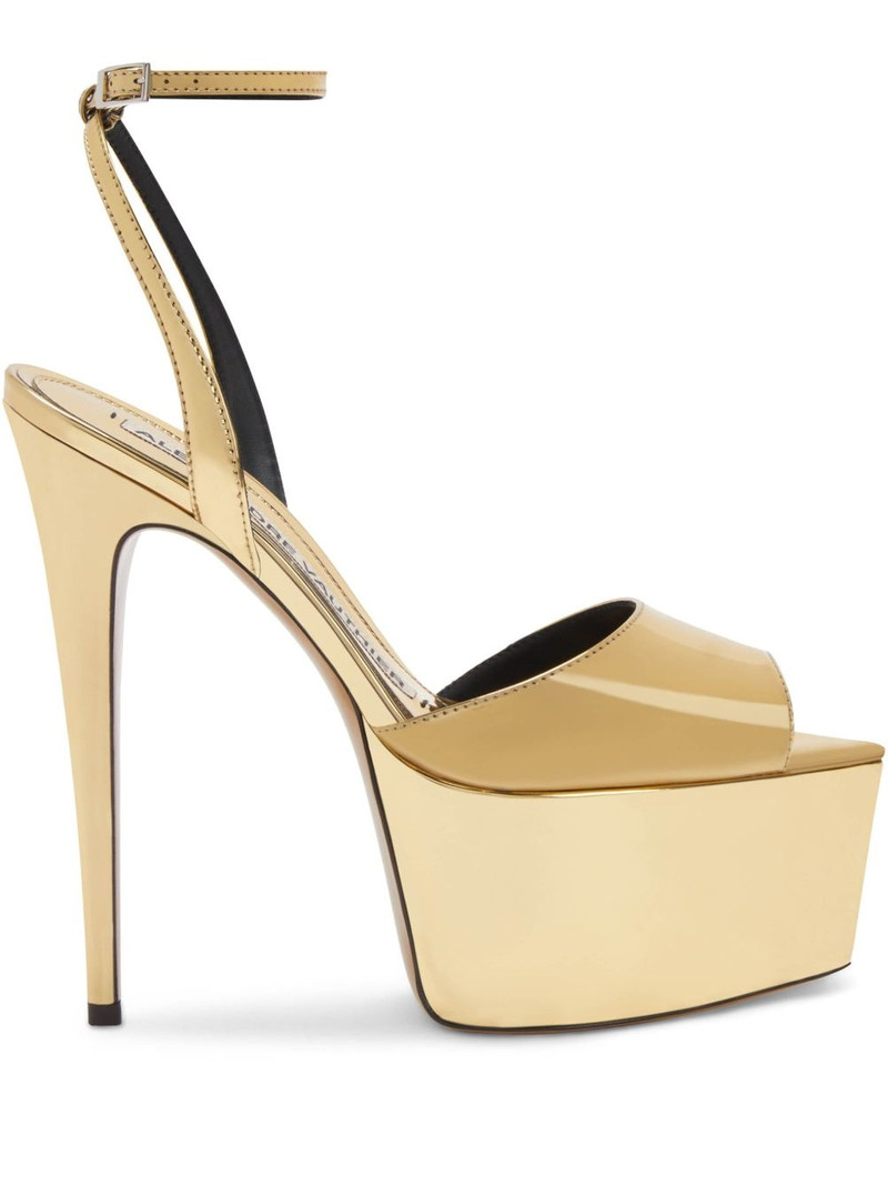 116mm metallic finish sandals 1