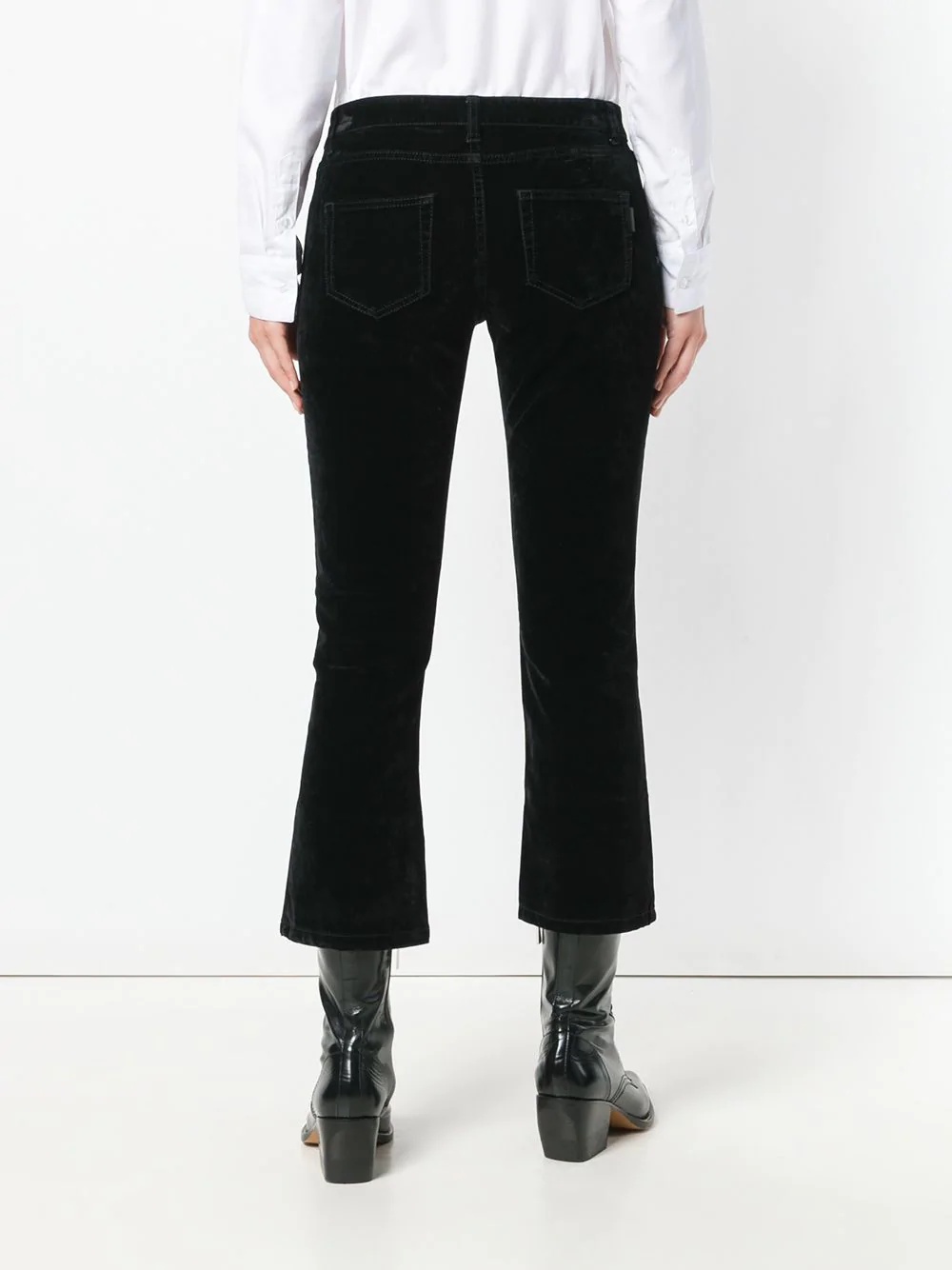 cropped fitted jeans - 4