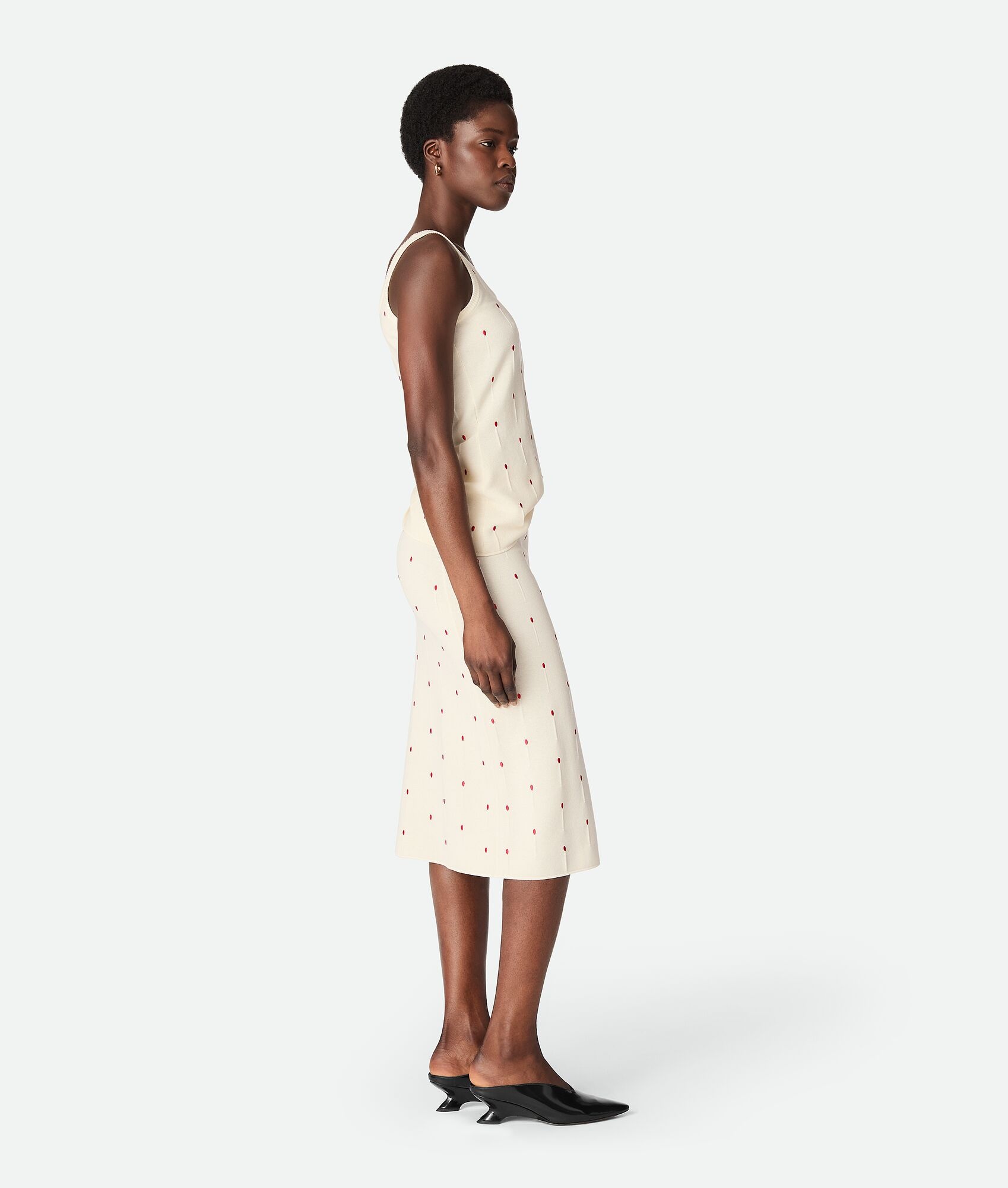 Cotton Embroidered Matches Skirt - 2