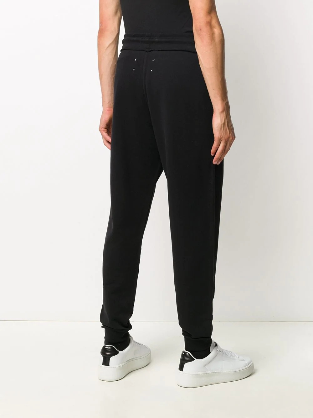 embroidered logo patch track pants - 4