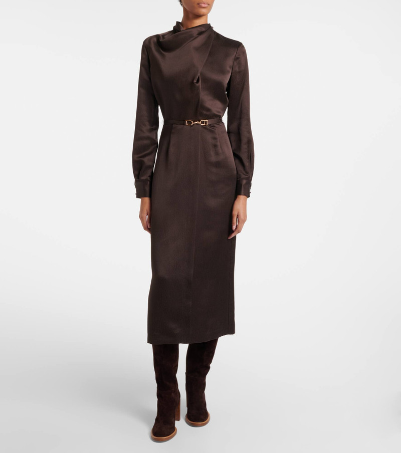 GABRIELA HEARST Josef belted silk midi dress outlook