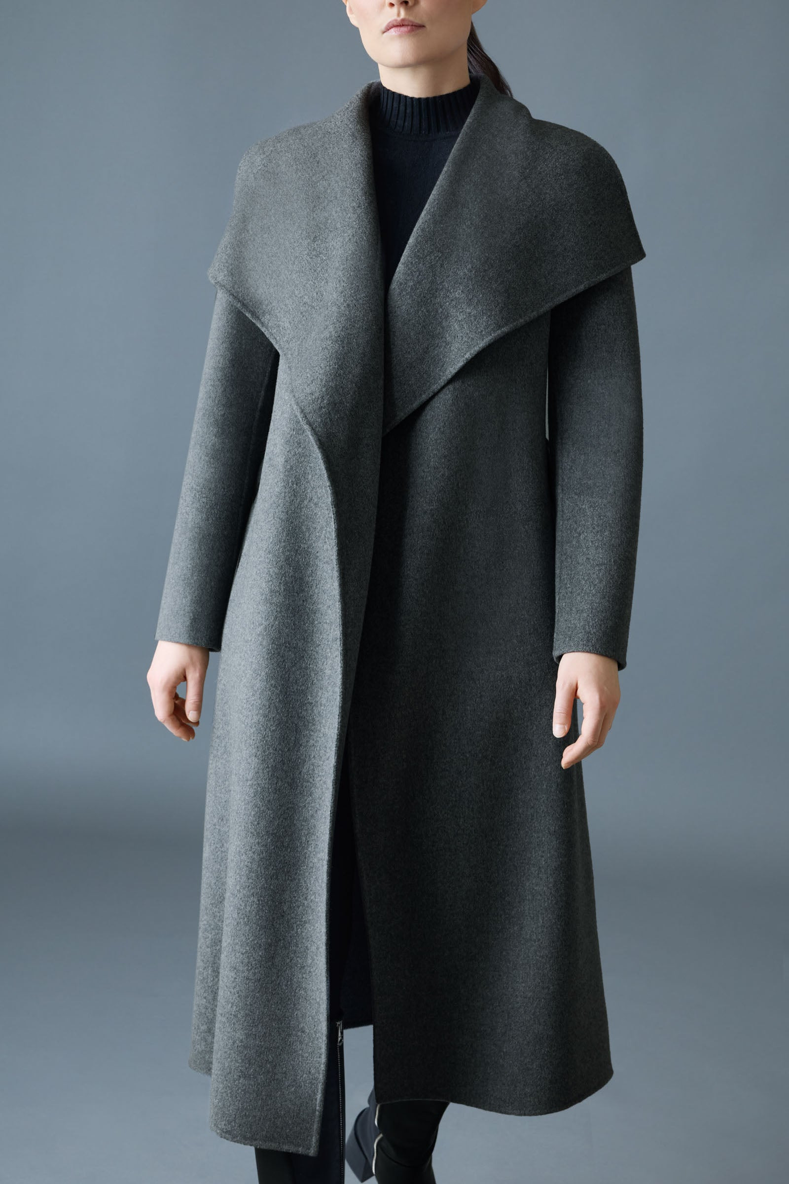 MAI-CN Double-face wool wrap coat - 5