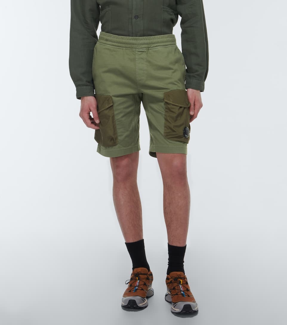 Cotton jersey cargo shorts - 3