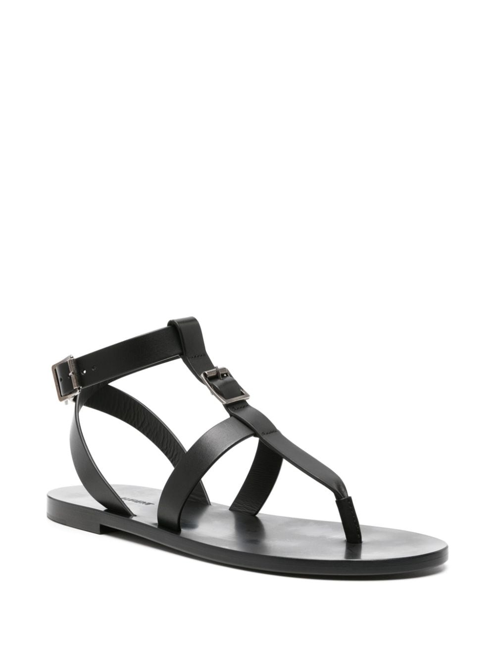buckled leather sandals - 2