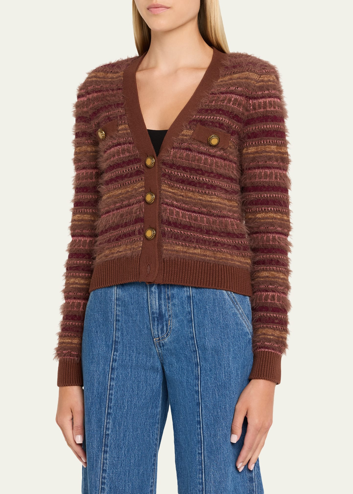 Ariadne Mixed Stripe Cardigan - 4
