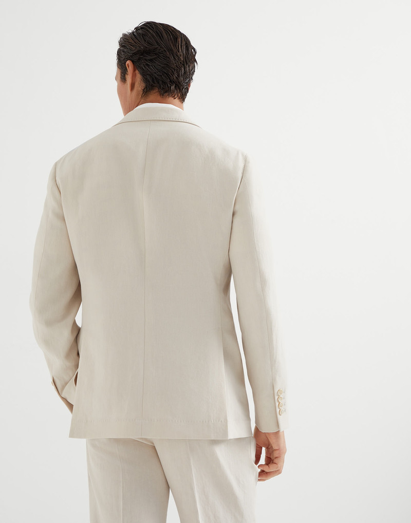 Brunello Cucinelli Twisted linen deconstructed Cavallo blazer outlook