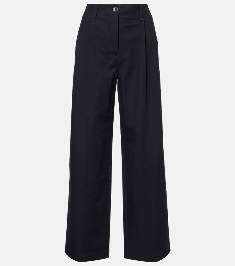 Mid-rise cotton twill chinos - 1
