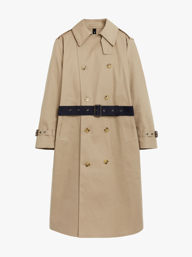 BERLIN FAWN X INK BONDED COTTON TRENCH COAT | GRF-304 1
