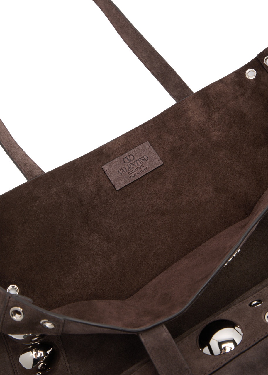 Valentino Nellcôte Studded Suede Tote - 3