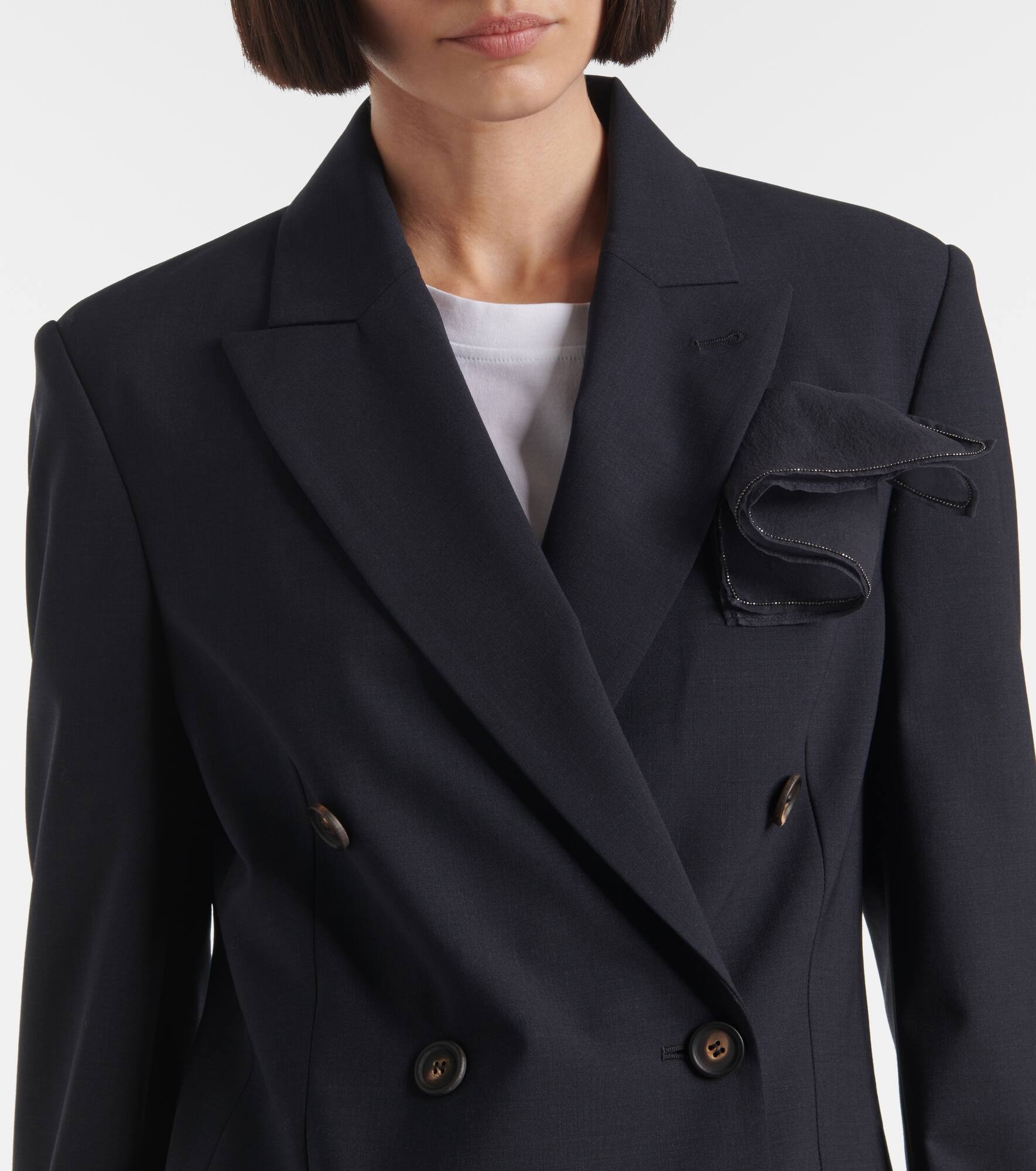 Wool-blend blazer - 5