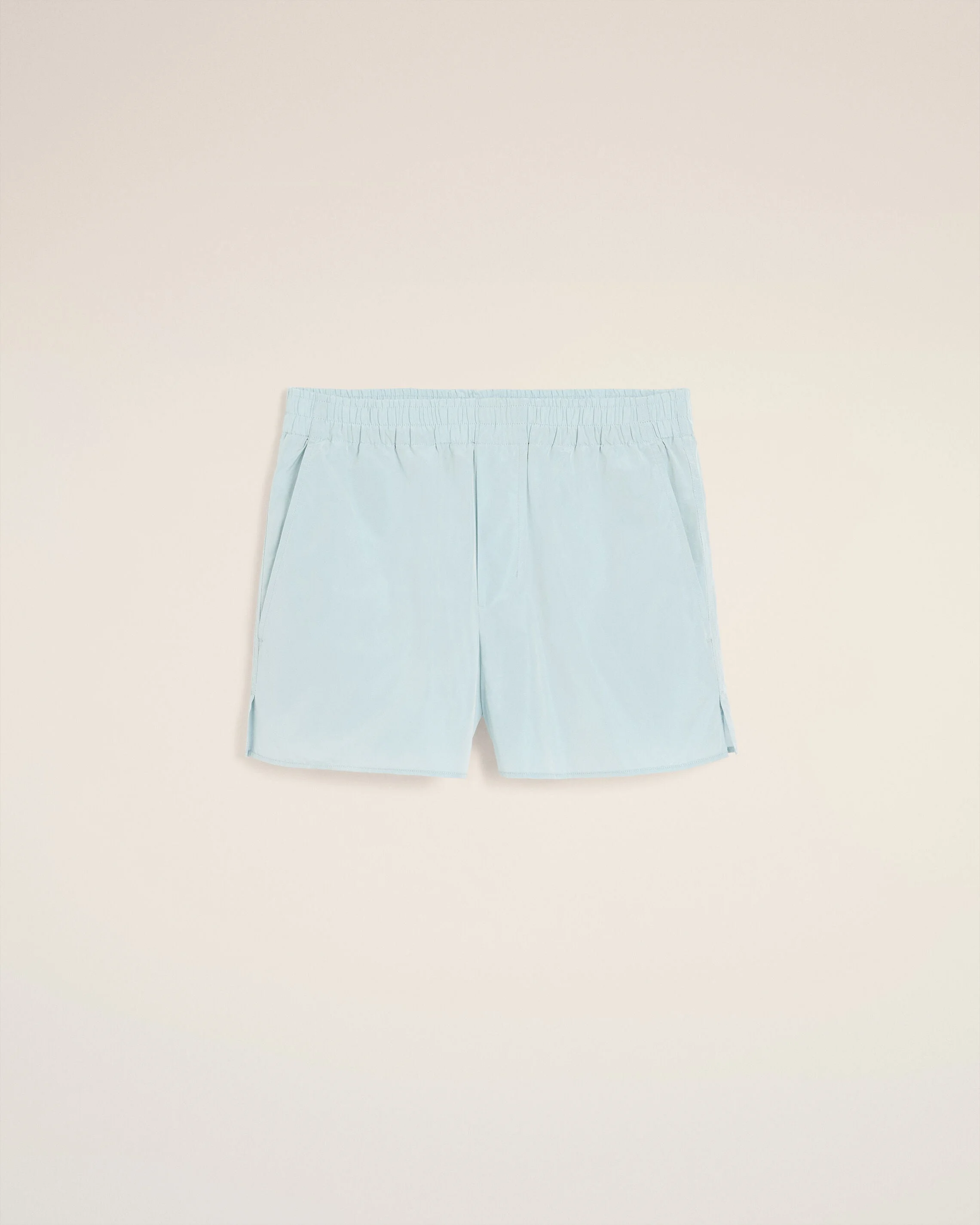 BLUE TAFFETAS SHORT - 1