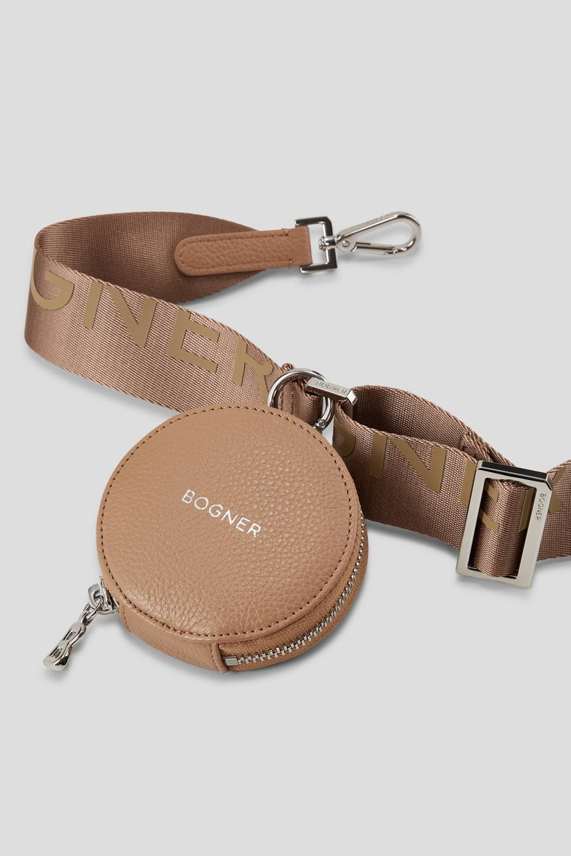 PONTRESINA MARLY MULTI-POCKET SHOULDER BAG IN SAND 5