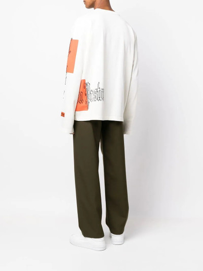 Heron Preston logo-print oversized sweatshirt outlook