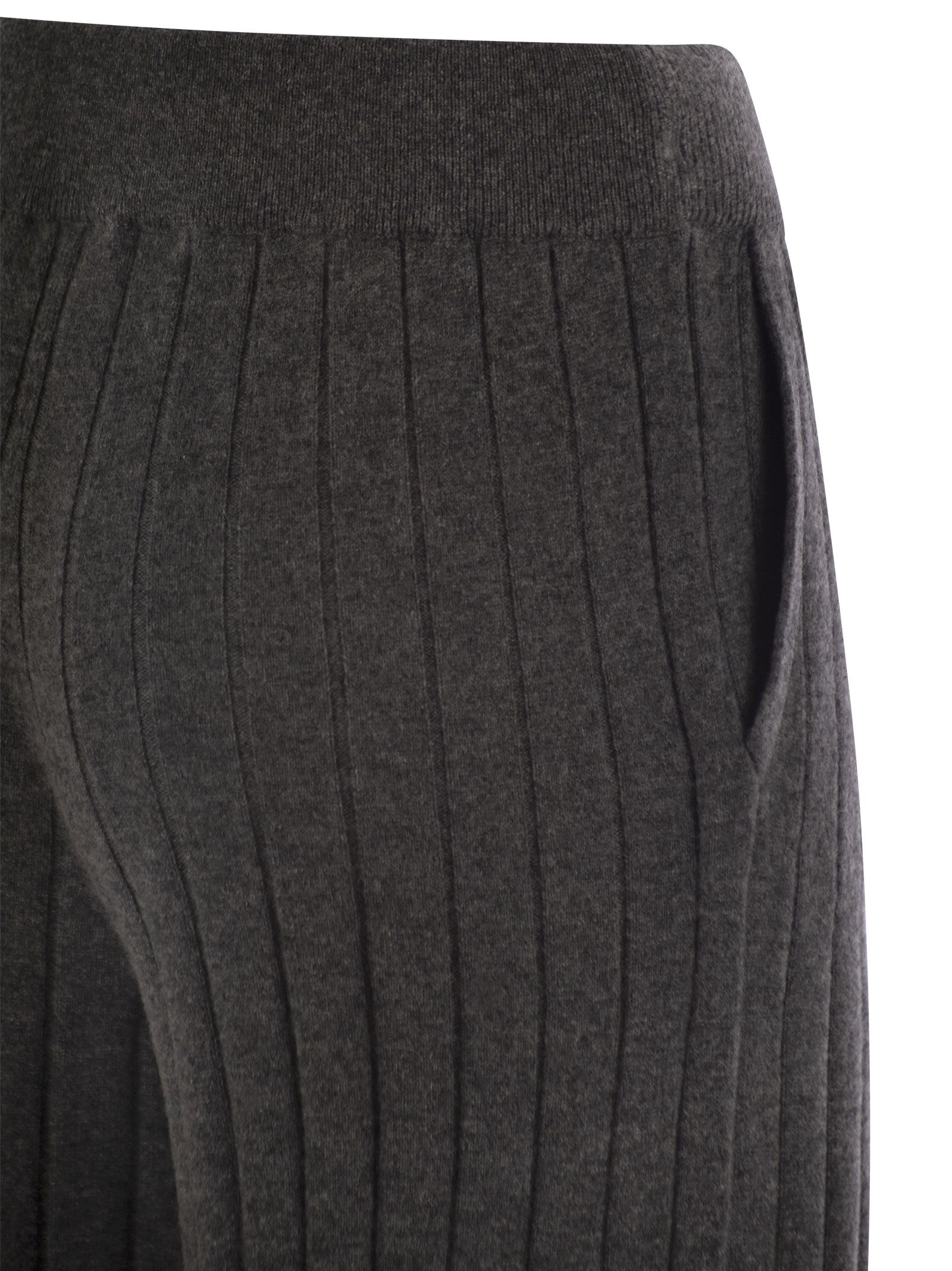 Brunello Cucinelli Women Cashmere Knit Trousers - 4