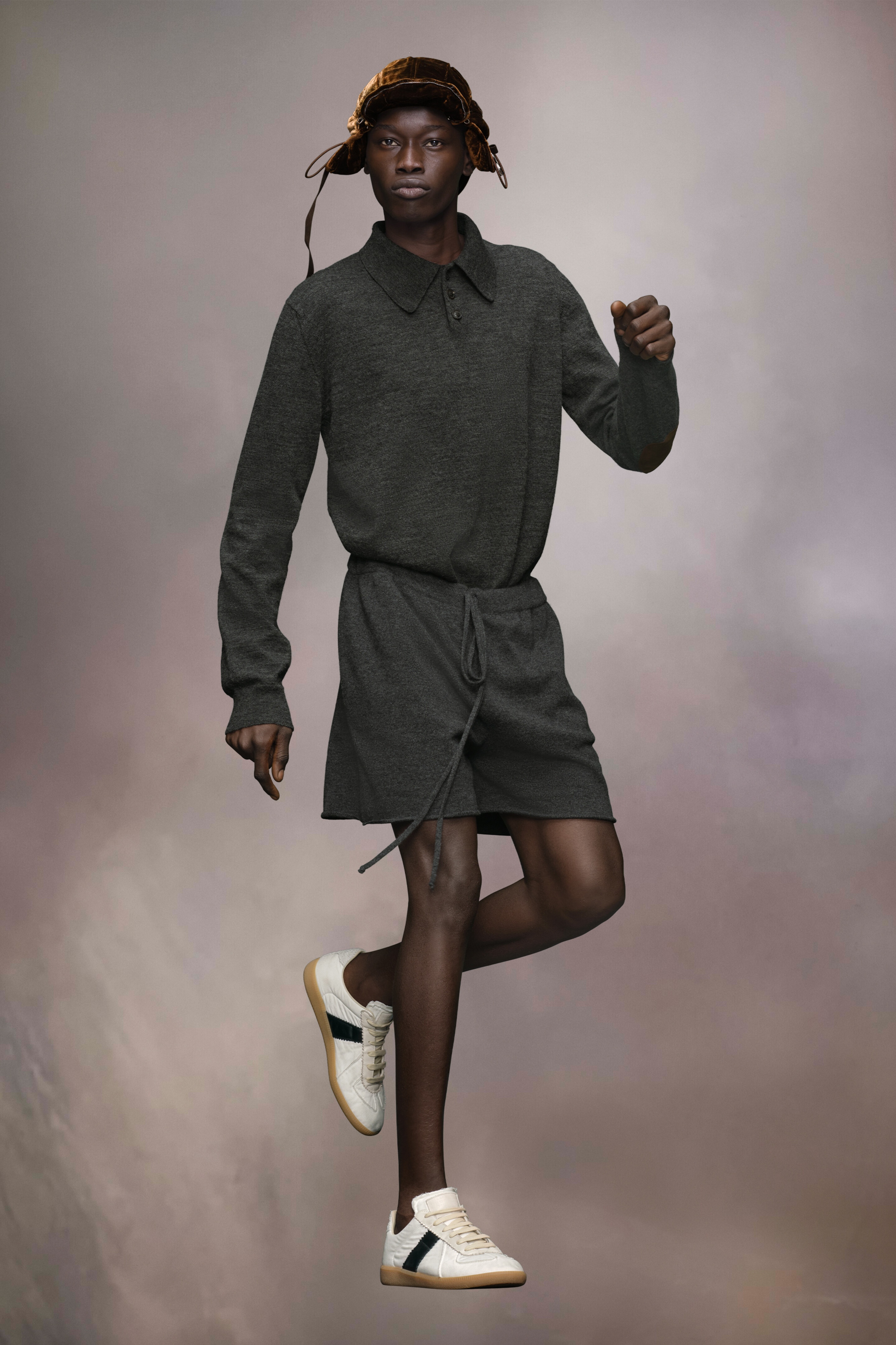 Cashmere knit shorts - 1