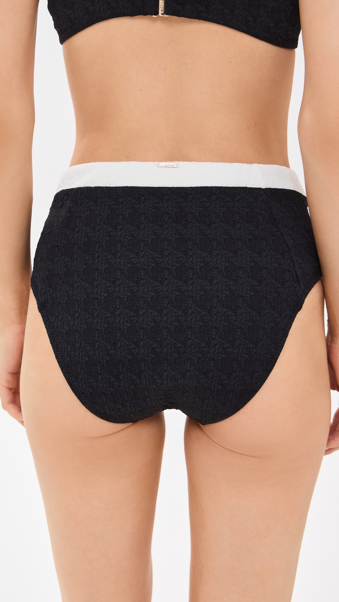 Vanessa Colorblock Chic High Waisted Bikini Bottoms - 2