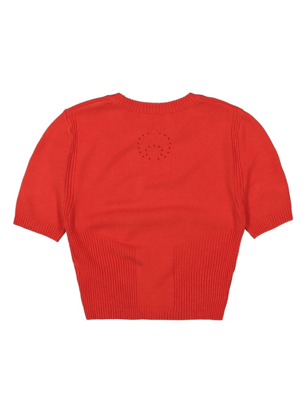 cropped knitted top - 2