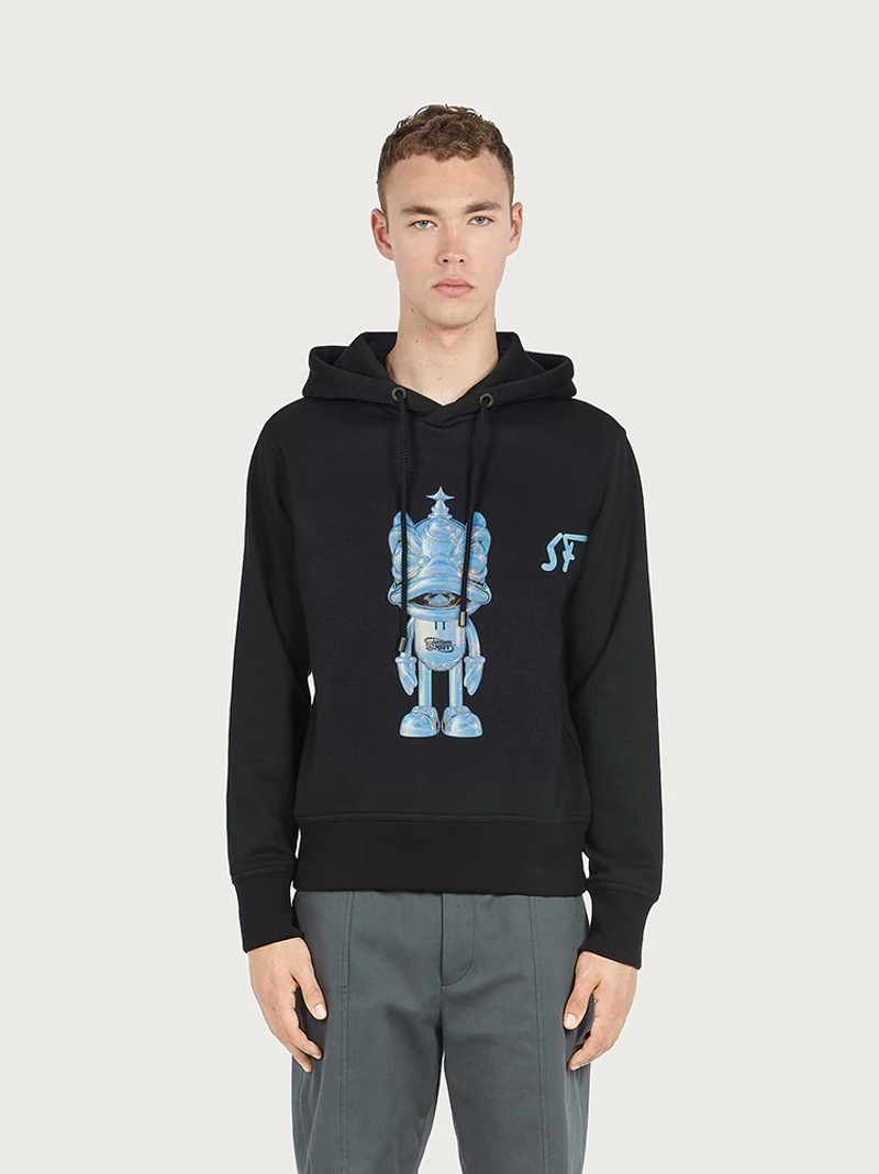 FERRAGAMO LIMITED EDITION FERRAGAMO X SHXPIR HOODED SWEATSHIRT outlook