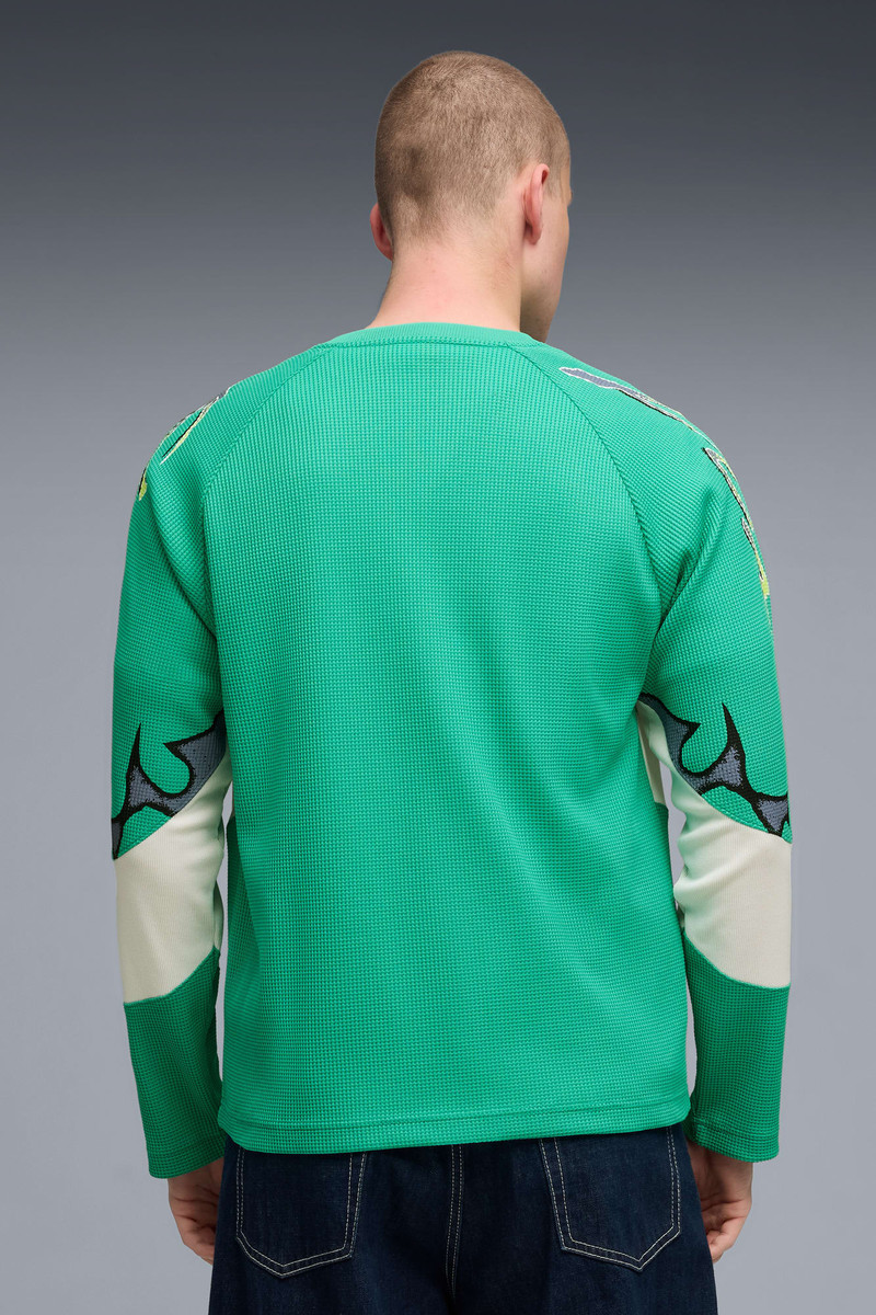 PUMATECH-X Men's Long Sleeve Waffle Shirt 6