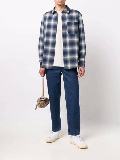 A.P.C. plaid check pattern shirt outlook