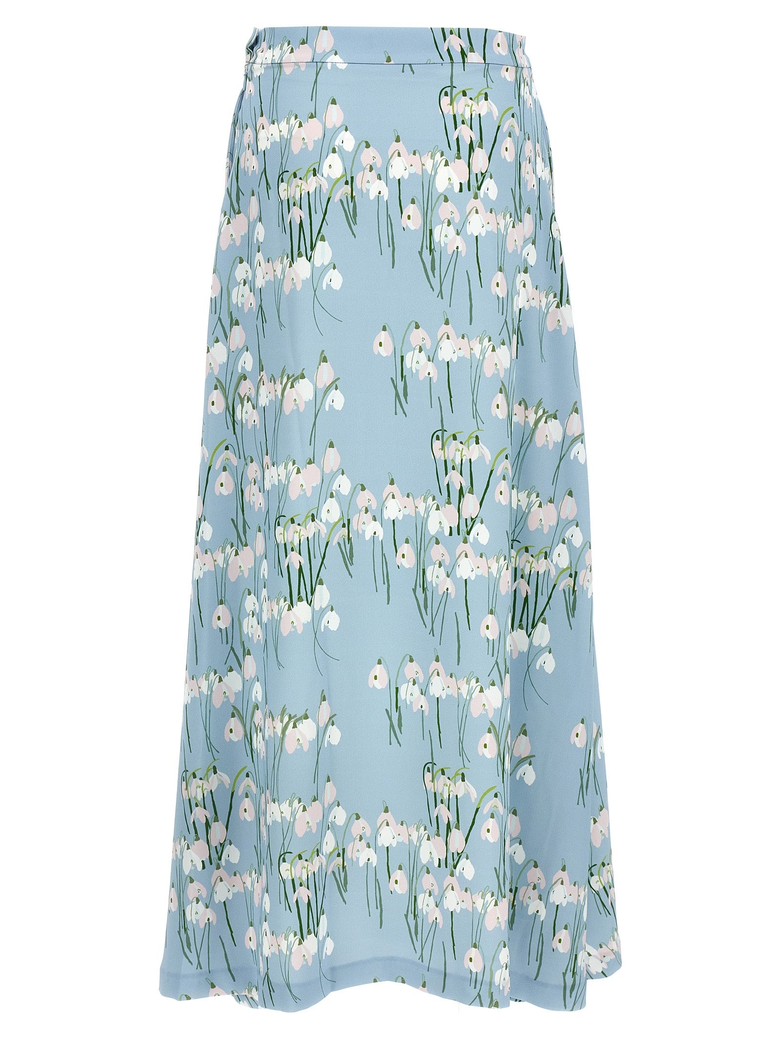 スカート BERNADETTE FW24 SKIRT LEANNE MIDI (PS25 RTW MSKIRT LEA E07) Bernadette Skirt Leanne Midi Snowdrop/Winter Blue
