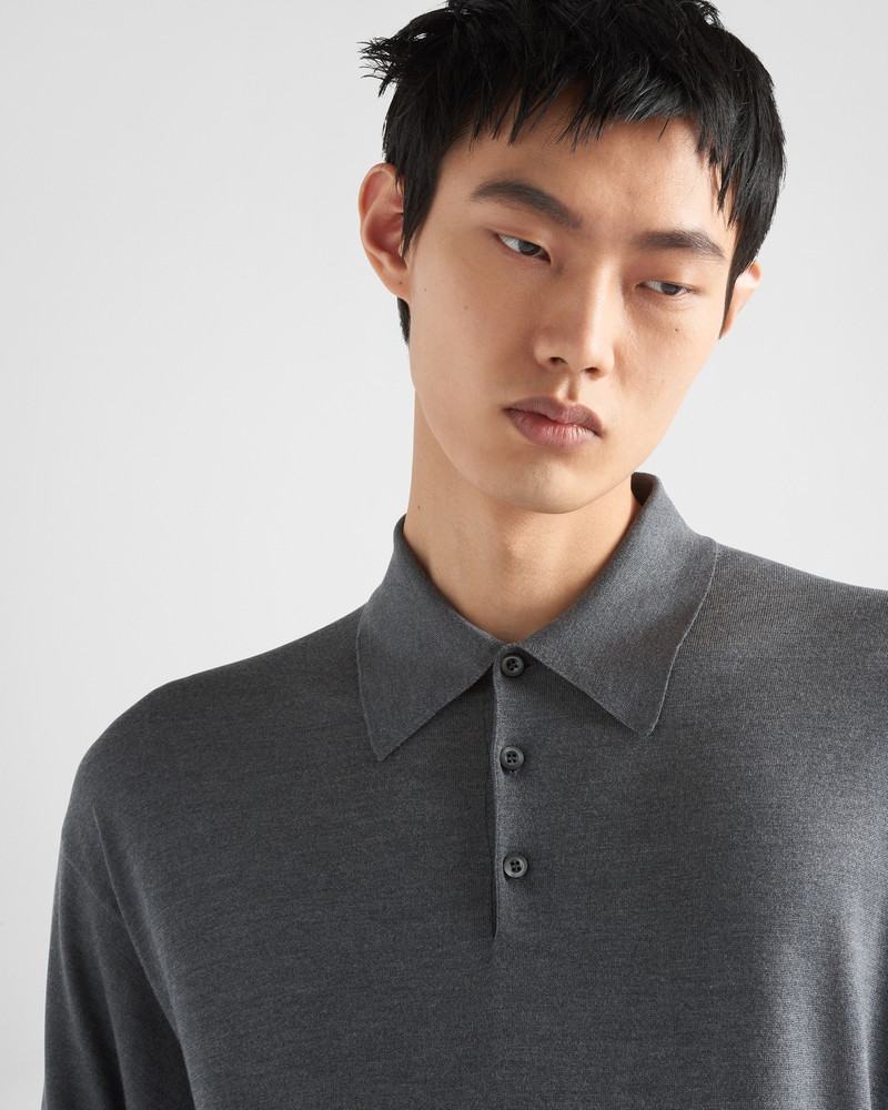Silk polo shirt 3