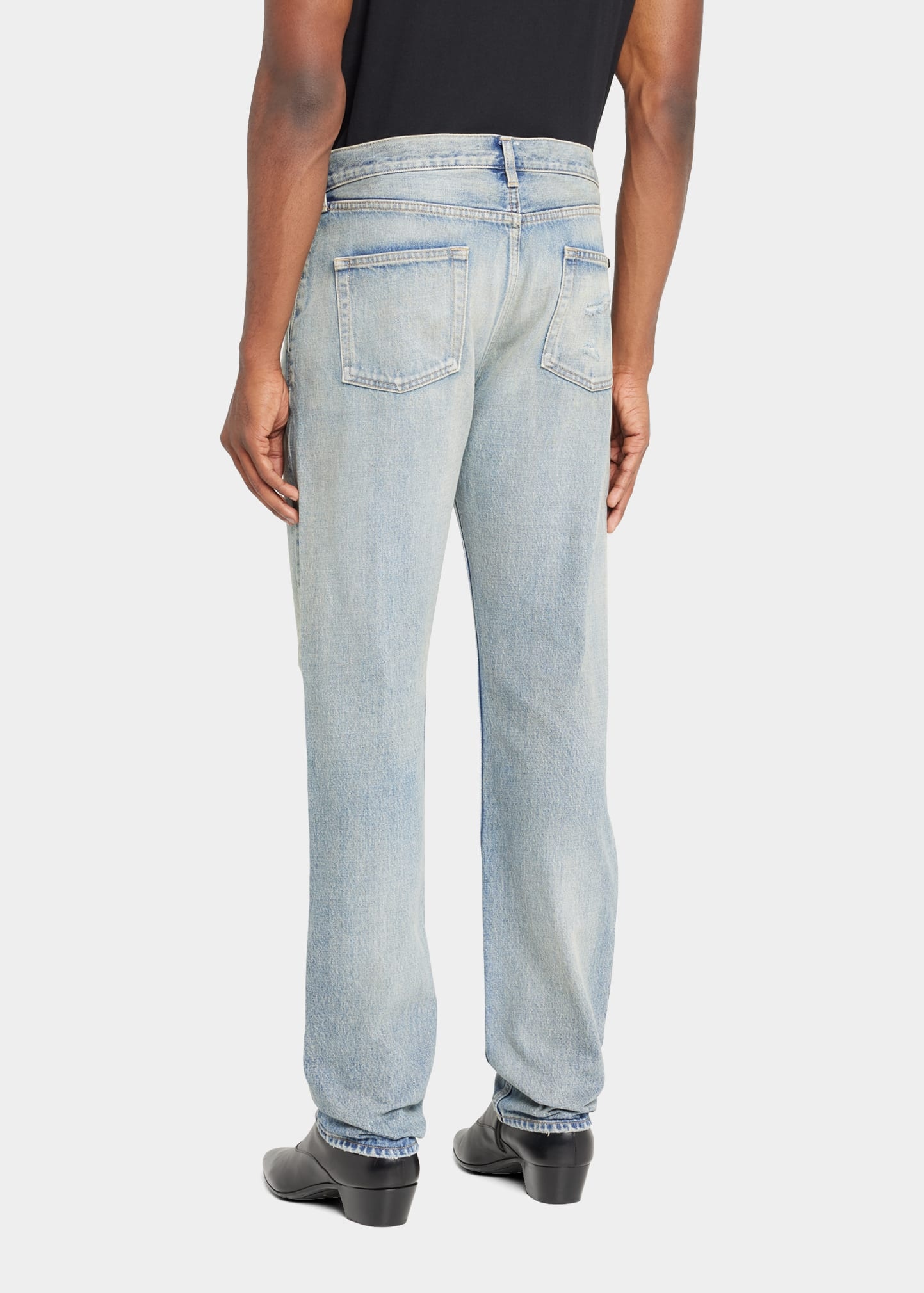 Men's Distressed Relaxed-Fit Jeans - 3