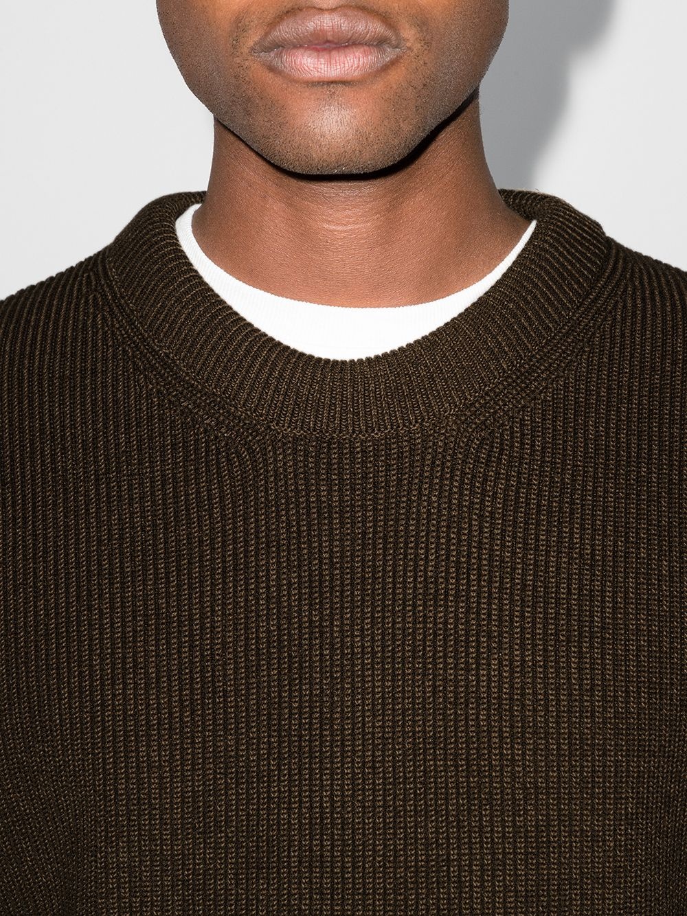 crew-neck knitted jumper - 4