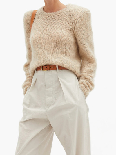 Isabel Marant Erin padded-shoulder mohair-blend sweater outlook