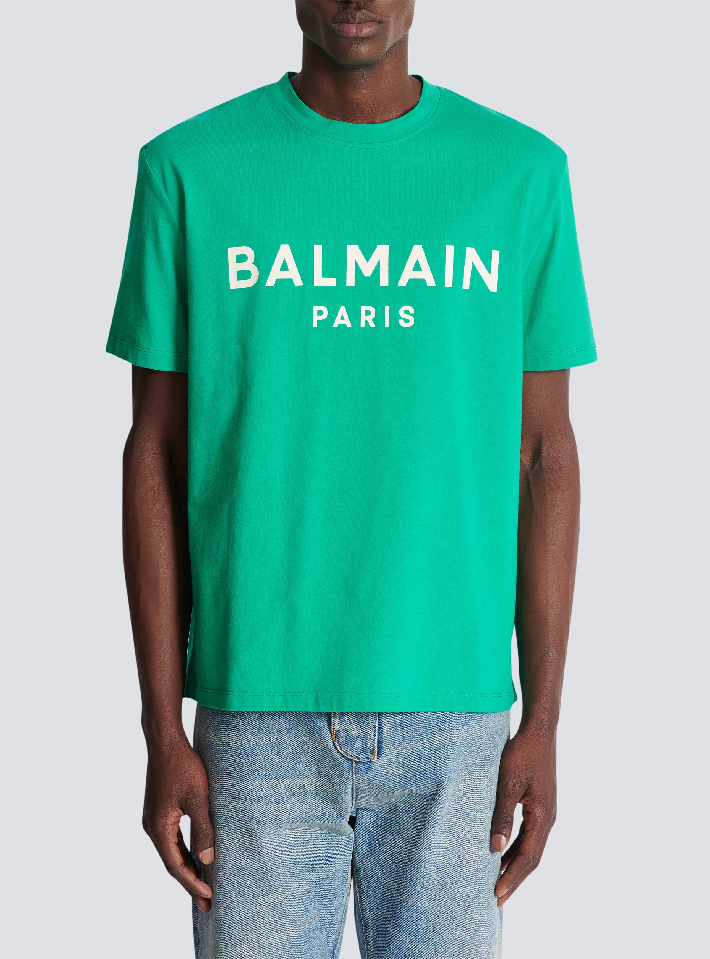 T-shirt with Balmain Paris print - 5