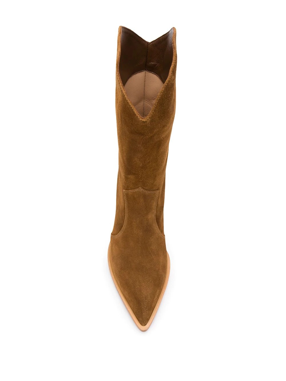 wooden heel cowboy boots - 4