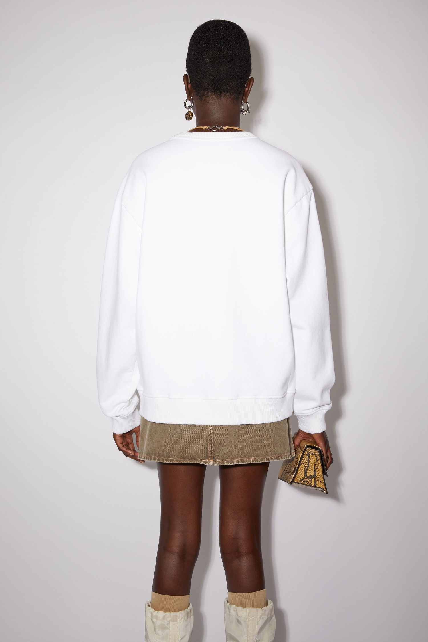 Crew neck sweatshirt - Optic White - 3