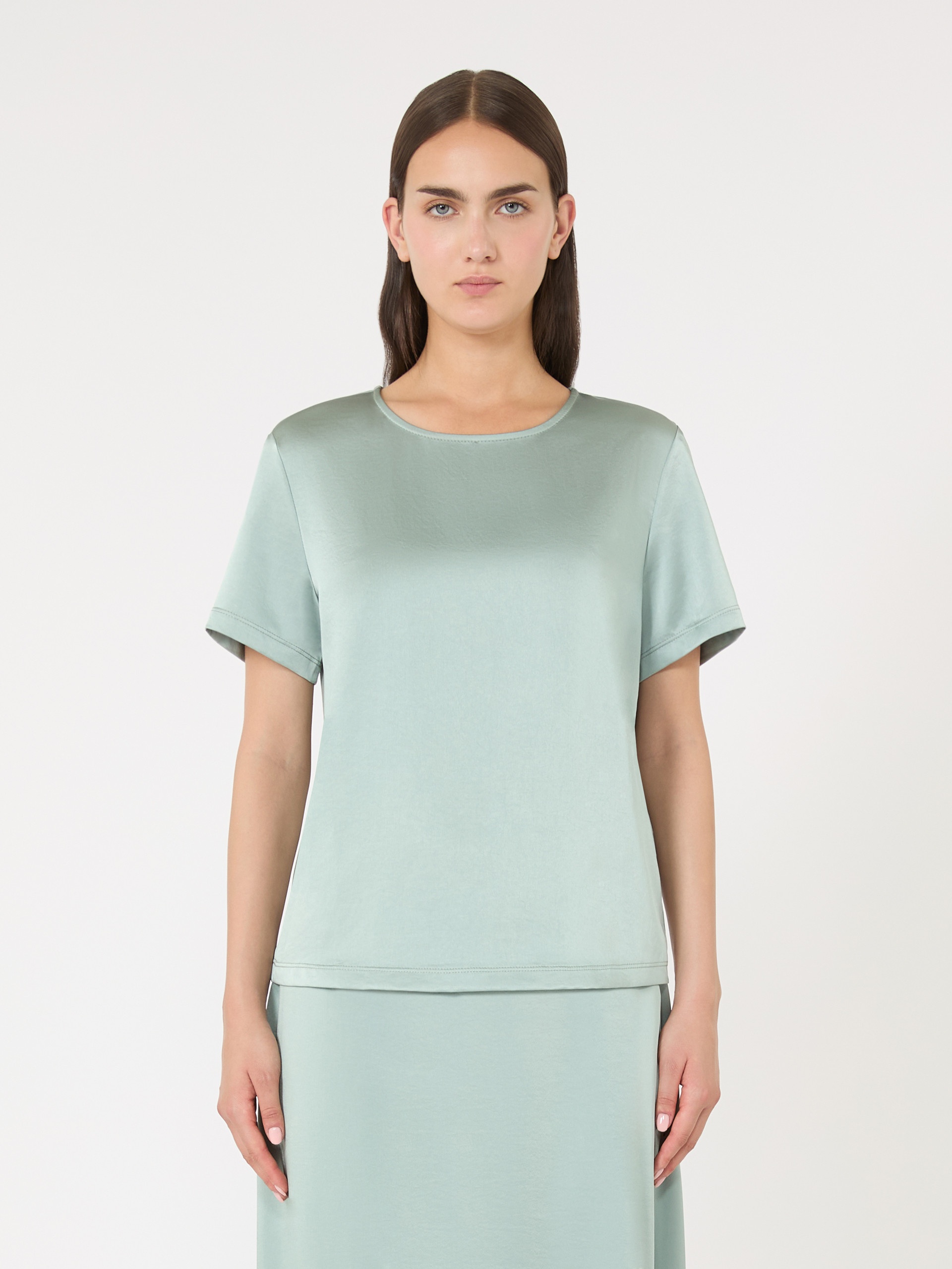 GILBERT Satin and jersey T-shirt - 3