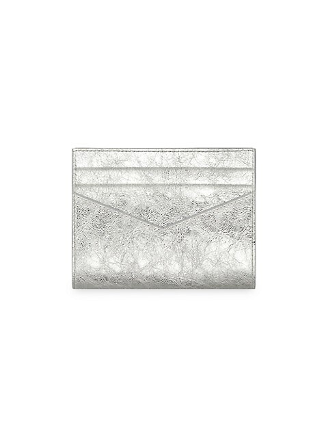 Antigona Card Holder in Laminated Leather - 2