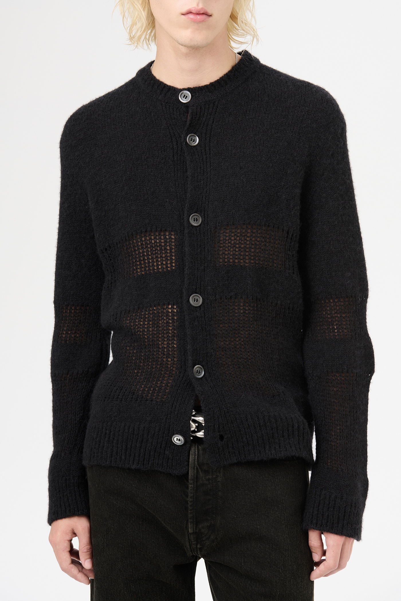 Opa Cardigan Licorice Misty Alpaca - 3
