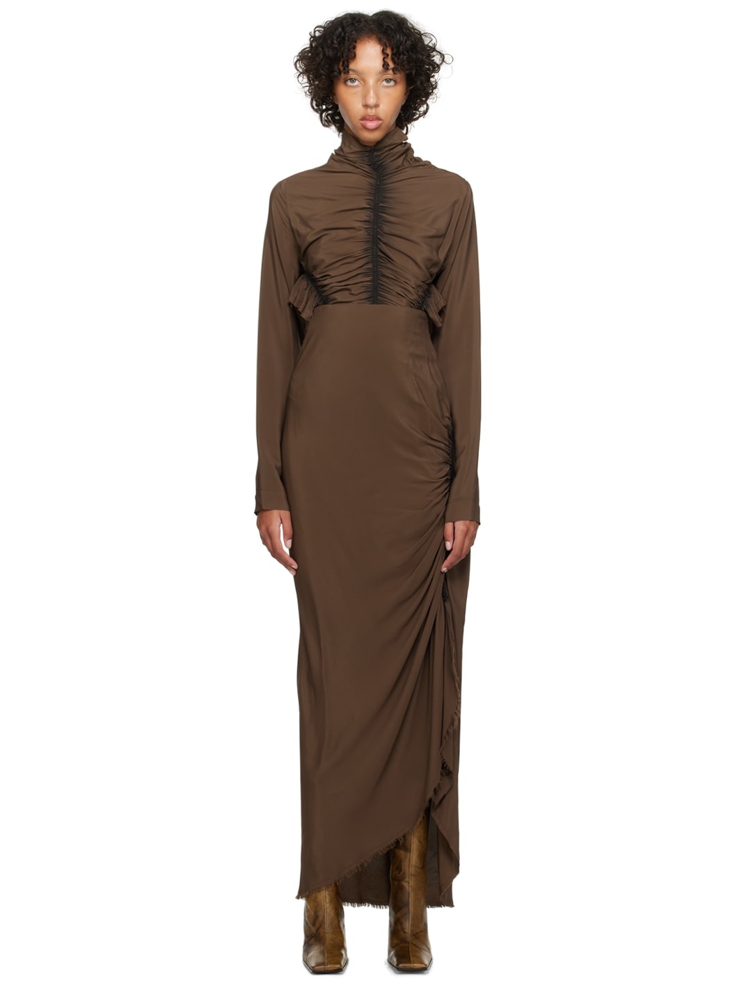 Brown Ze Maxi Skirt - 1
