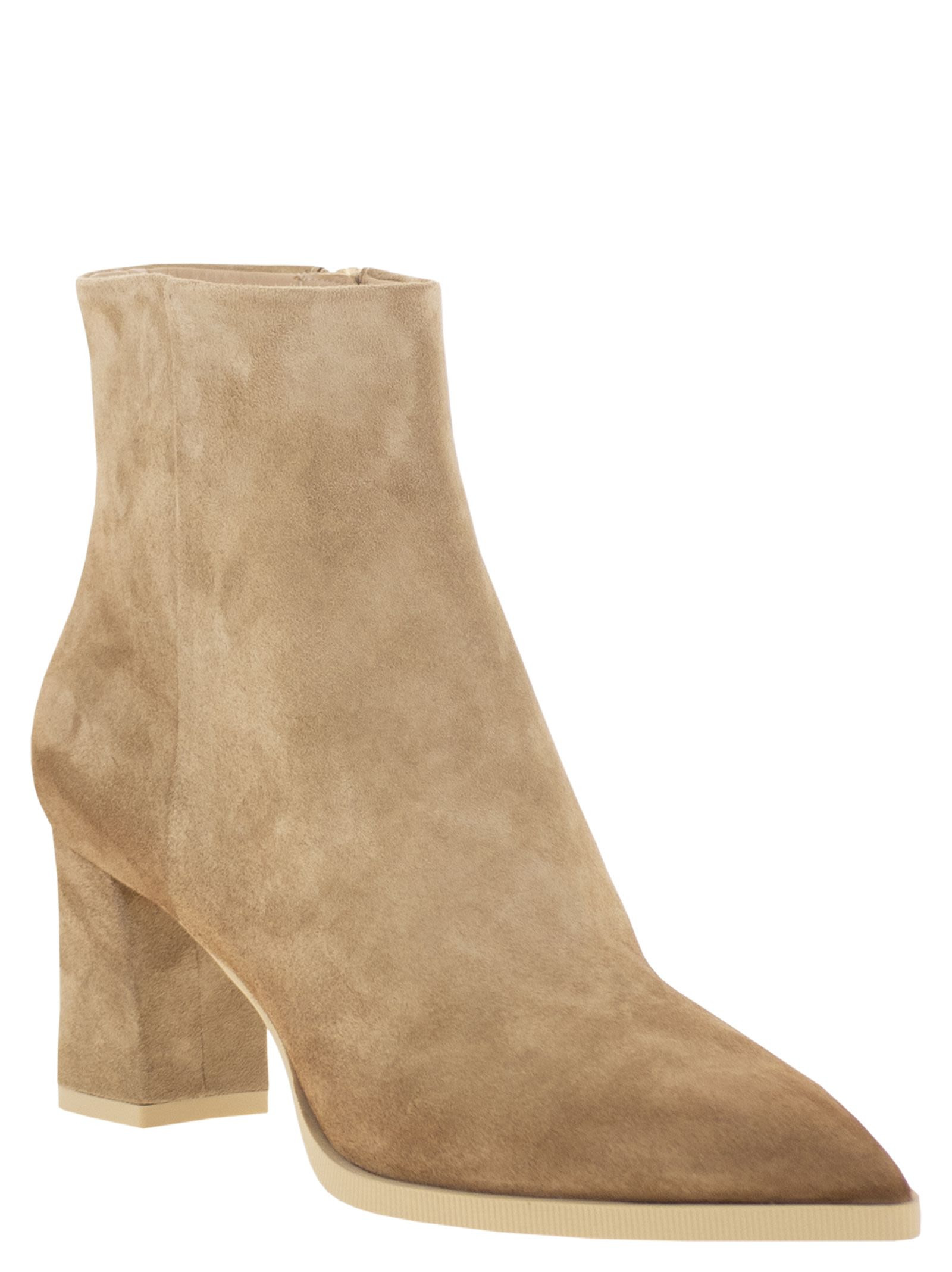 Santoni Women Mid-Heel Suede Ankle Boots - 2